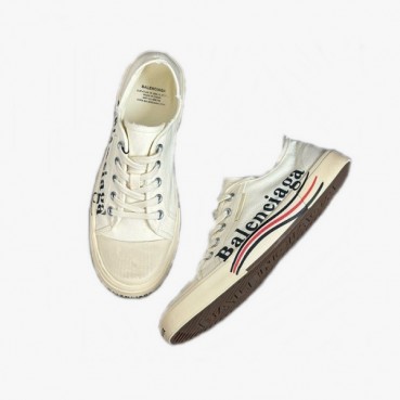 발렌시아가 남성 화이트 스니커즈 - Balenciaga Mens White Sneakers 