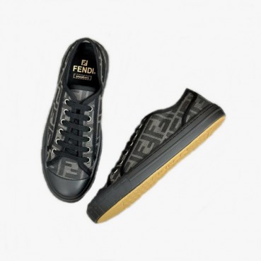 펜디 남/녀 블랙 스니커즈 - Fendi Unisex Black Sneakers 