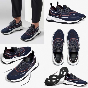 벨루티 남성 네이비 스니커즈 - Berluti Mens Shadow Sneakers 