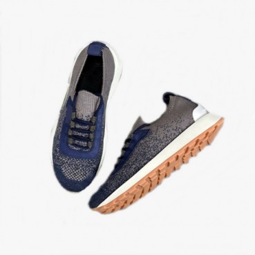 브루넬로쿠치넬리 남성 네이비 스니커즈 - Brunello Cucinelli Mens Navy Sneakers 
