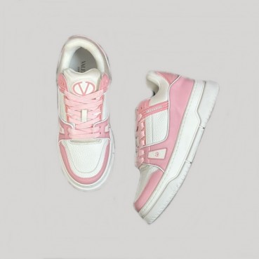 발렌티노 남/녀 연핑크 스니커즈 - Valentino Unisex Pink Sneakers 