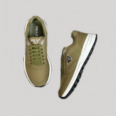 프라다 남성 카키 스니커즈 - Prada Mens Khaki Sneakers 