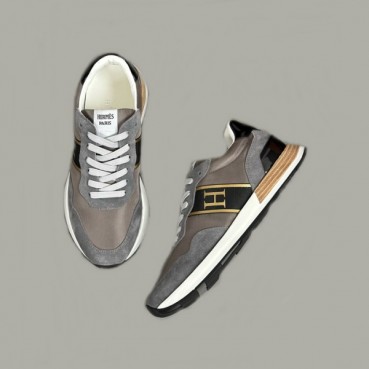 에르메스 남성 엔볼 그레이 스니커즈 - Hermes Mens Gray Sneakers 