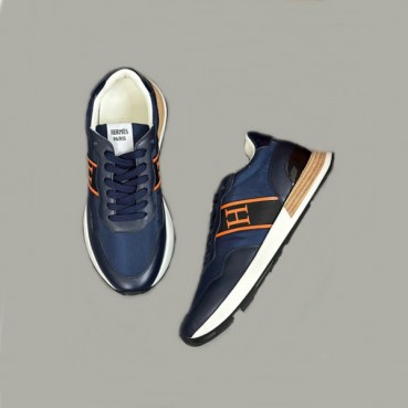 에르메스 남성 엔볼 네이비 스니커즈 - Hermes Mens Navy Sneakers 