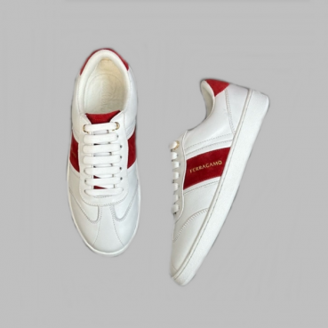 페라가모 남성 레드 스니커즈 - Ferragamo Mens Red Sneakers 