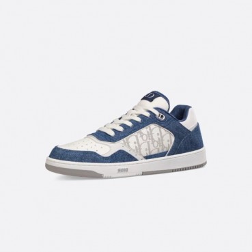 디올 남/녀 블루 로우탑 스니커즈 - Dior Unisex Blue Sneakers 