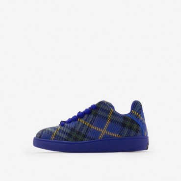 버버리 남/녀 블루 스니커즈 - Burberry Unisex Blue Sneakers 