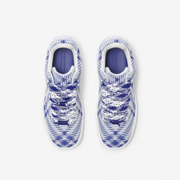 버버리 남/녀 블루 스니커즈 - Burberry Unisex Blue Sneakers 