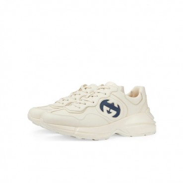 매장판 구찌 남/녀 아이보리 라이톤 - Gucci Unisex Ivory Sneakers 