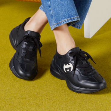 매장판 구찌 남/녀 블랙 라이톤 - Gucci Unisex Black Sneakers 