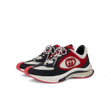 구찌 남/녀 레드 스니커즈 - Gucci Unisex Run Red Sneakers 