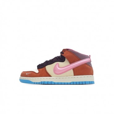 나이키 남/녀 레드 하이탑 스니커즈 - Nike SB Dunk Low Unisex Sneakers 