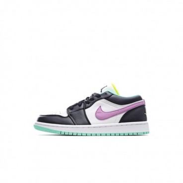 나이키 남/녀 퍼플 스니커즈 - Nike Air Jordan 1 Low Unisex Sneakers 
