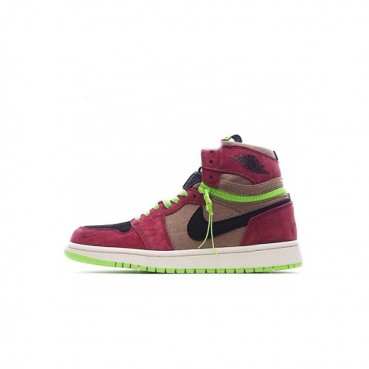 나이키 남/녀 레드 하이탑 스니커즈 - Nike Air Jordan 1 Unisex Sneakers 
