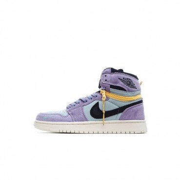 나이키 남/녀 퍼플 하이탑 스니커즈 - Nike Air Jordan 1 Unisex Sneakers 
