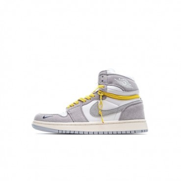 나이키 남/녀 그레이 하이탑 스니커즈 - Nike Air Jordan 1 Unisex Sneakers 