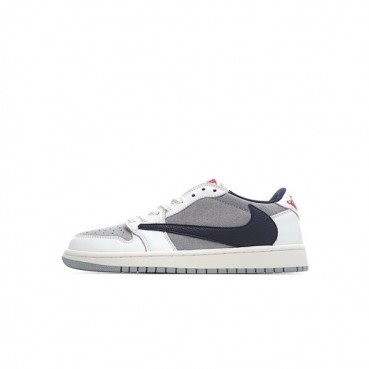 나이키 남/녀 그레이 스니커즈 - Nike Air Jordan 1 Low Unisex Sneakers 