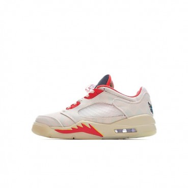 나이키 남성 화이트 스니커즈 - Nike Air Jordan 5 Low Mens Sneakers 