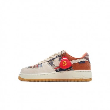 나이키 남/녀 카멜 스니커즈 - Nike Air Force 1 Unisex Sneakers 