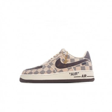 나이키 남/녀 브라운 스니커즈 - Nike Air Force 1 x LV Unisex Sneakers 