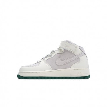 나이키 남/녀 그레이 하이탑 스니커즈 - Nike Air Force 1 Unisex Sneakers 