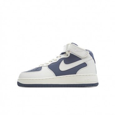 나이키 남/녀 딥그레이 하이탑 스니커즈 - Nike Air Force 1 Unisex Sneakers 