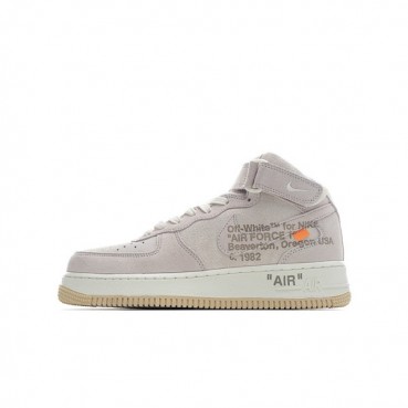 나이키 남/녀 베이지 하이탑 스니커즈 - Nike Air Force 1 Unisex Sneakers 