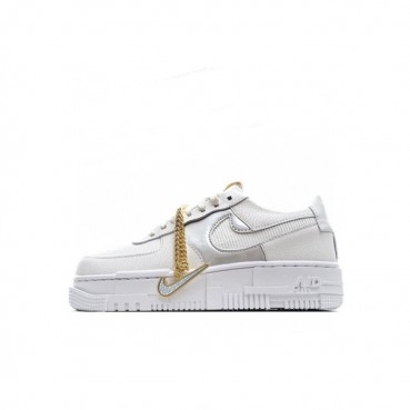 나이키 남/녀 화이트 스니커즈 - Nike Air Force 1 Unisex Sneakers 