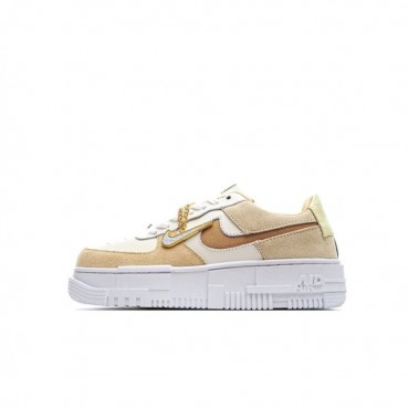 나이키 남/녀 카멜 스니커즈 - Nike Air Force 1 Unisex Sneakers 