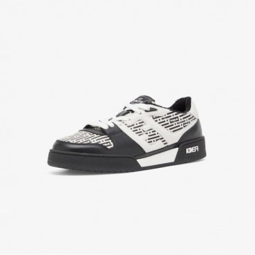 펜디 남성 매치 블랙 로우탑 스니커즈 - Fendi Mens Black Sneakers 