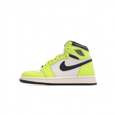 나이키 남/녀 그린 하이탑 스니커즈 - Nike Jordan 1 Retro Unisex Sneakers 