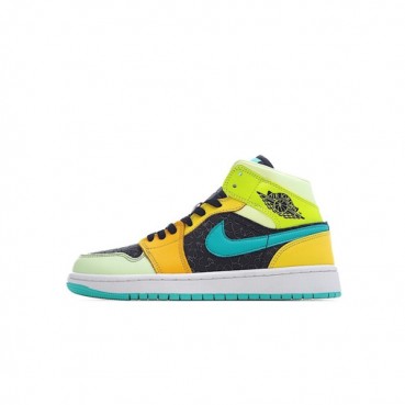 나이키 남/녀 그린 하이탑 스니커즈 - Nike Jordan 1 Unisex Sneakers 