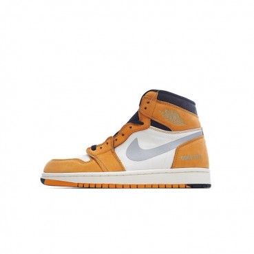 나이키 남/녀 옐로우 하이탑 스니커즈 - Nike Jordan 1 Unisex Sneakers 