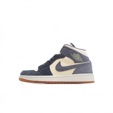 나이키 남/녀 그레이 하이탑 스니커즈 - Nike Jordan 1 Unisex Sneakers 