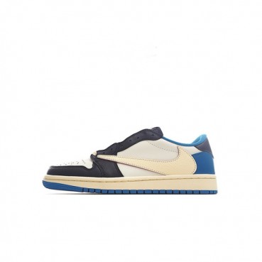 나이키 남/녀 블루 스니커즈 - Nike Air Jordan 1 Unisex Sneakers 