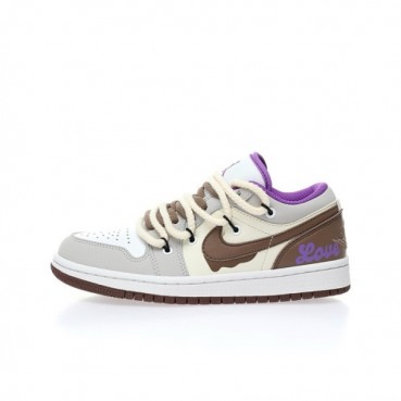 나이키 x Air Jordan 남/녀 브라운 스니커즈 - Nike Unisex Brown Sneakers 