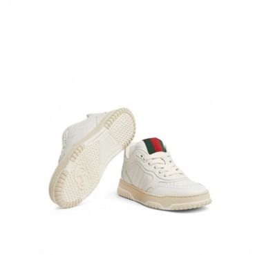 구찌 남/녀 화이트 스니커즈 - Gucci Unisex White Re