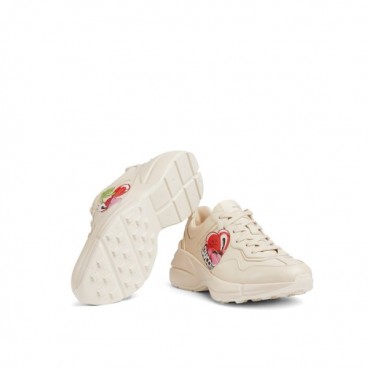 구찌 남/녀 아이보리 라이톤 - Gucci Unisex Ivory Sneakers 