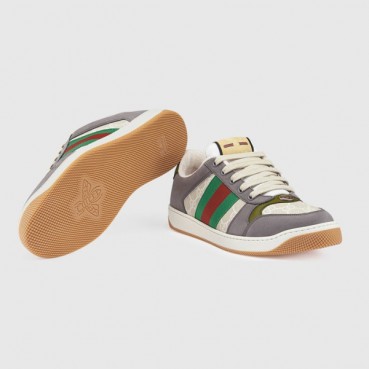 구찌 남/녀 GG 스크리너 그레이 스니커즈 - Gucci Unisex Gray Sneakers 