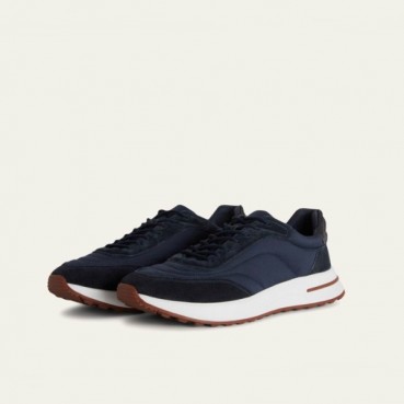 로로피아나 남성 네이비 스니커즈 - Loro Piana Mens Navy Sneakers 