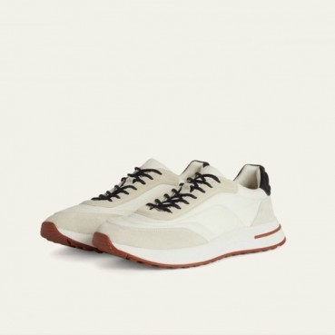 로로피아나 남성 화이트 스니커즈 - Loro Piana Mens White Sneakers 