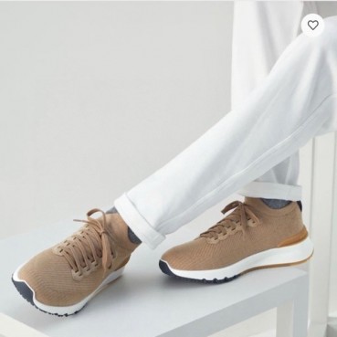 브루넬로쿠치넬리 남성 베이지 스니커즈 - Brunello Cucinelli Mens Beige Sneakers 