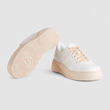구찌 남/녀 화이트 스니커즈 - Gucci Unisex White Sneakers 