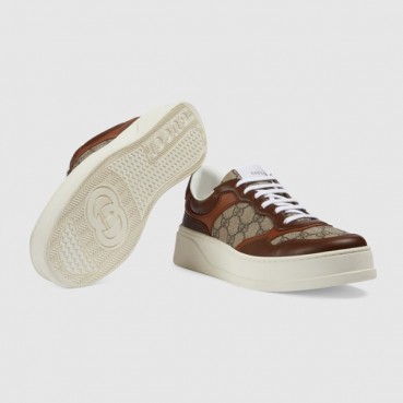 구찌 남/녀 카멜 스니커즈 - Gucci Unisex Camel Sneakers 