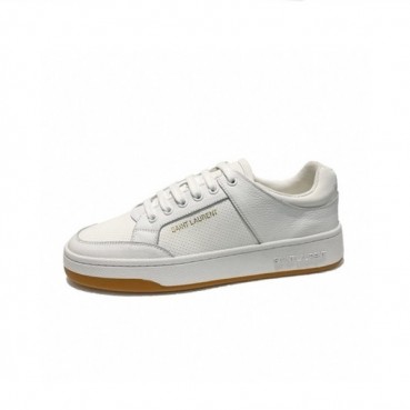 입생로랑 남/녀 화이트 스니커즈 - Saint Laurent Unisex White Sneakers 