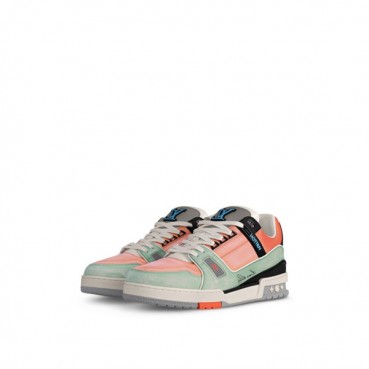 루이비통 남성 그린 스니커즈 - Louis vuitton Mens Green Sneakers 