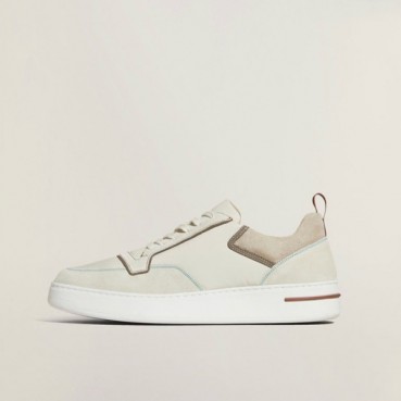 로로피아나 남성 화이트 스니커즈 - Loro Piana Mens White Sneakers 