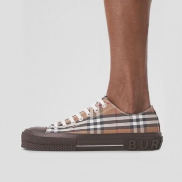 버버리 남/녀 브라운 스니커즈 - Burberry Unisex Brown Sneakers 