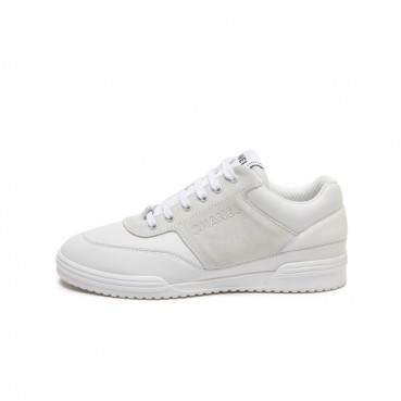 샤넬 여성 카프스킨 화이트 스니커즈 - Chanel Womens White Sneakers 