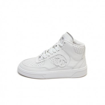 샤넬 여성 카프스킨 화이트 스니커즈 - Chanel Womens White Sneakers 